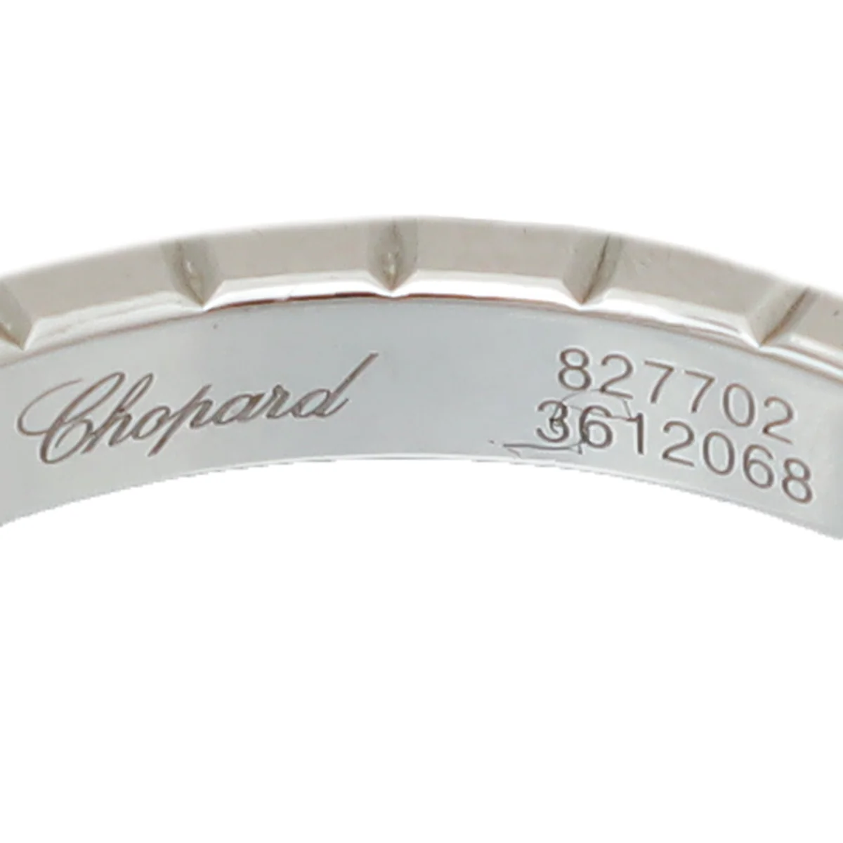 Chopard 18K White Gold Diamond Ice Cube Ring 52