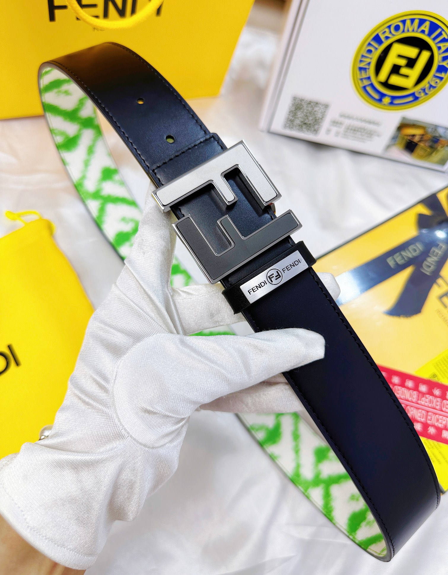 Fendi Leather Belts 1:1 Mirror Version