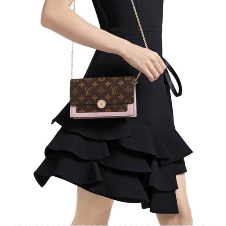 Louis Vuitton LV Flore Chain Wallet Purse Bag(Replica)