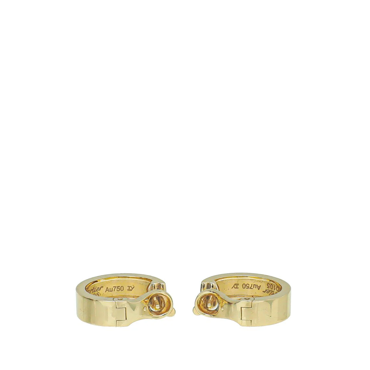 Cartier 18K Yellow Gold Love Earrings