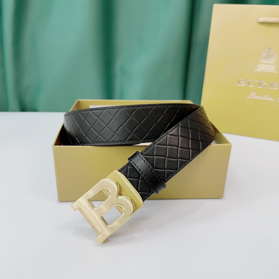 Burberry Leather Belts 1:1 Mirror Version