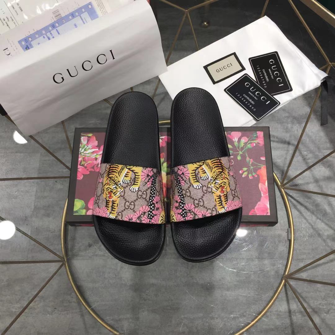 Gucci GG Blooms Supreme Floral Slide Sandal 408508 (Replica)