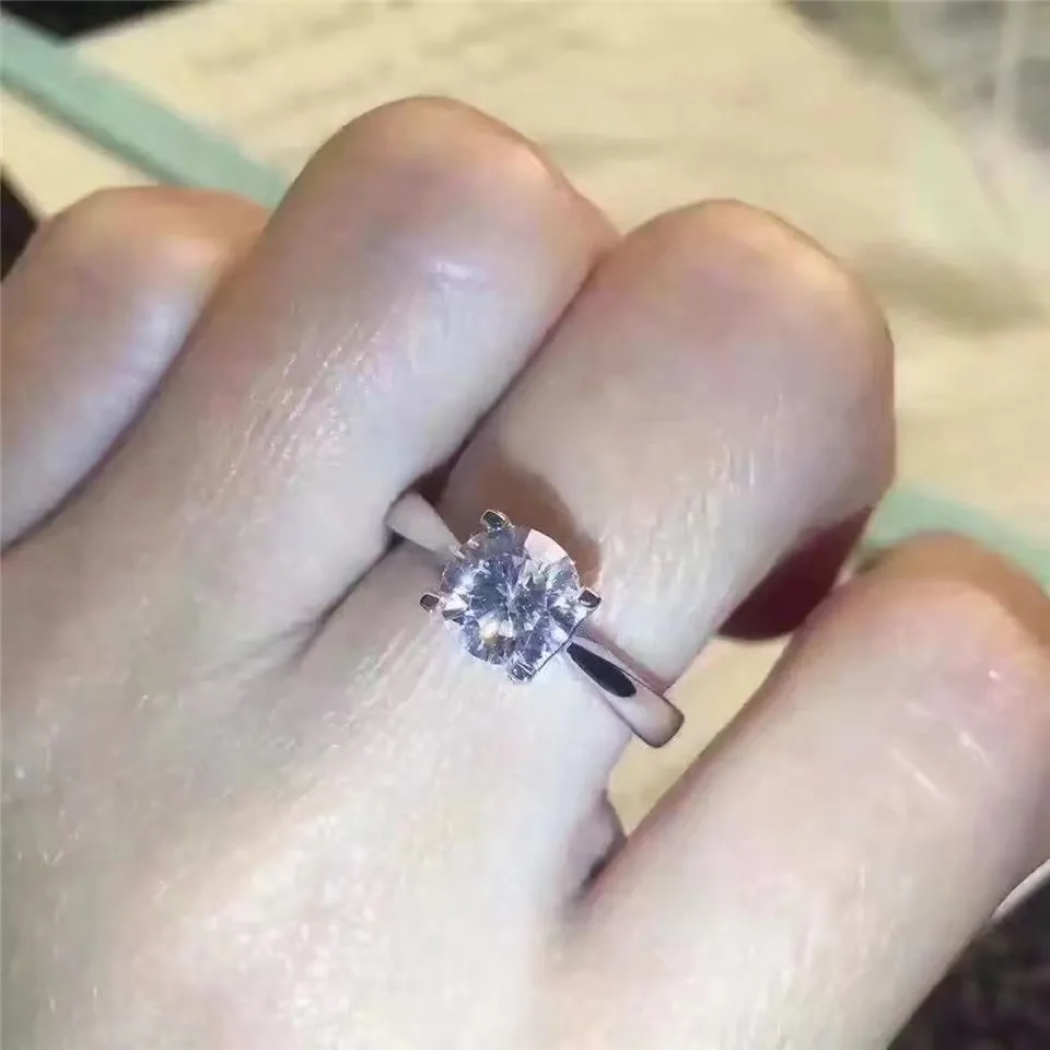 Best Selling Tiffany Harmony Ring Round Crystal Engagement Women Meet Fashion GRP06731