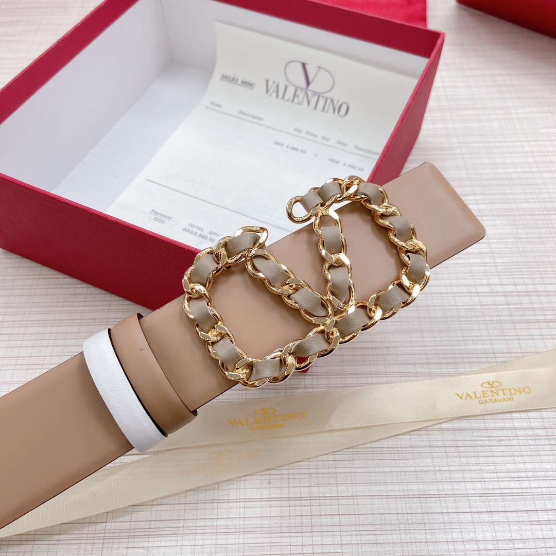 Valentino Leather Belts 1:1 Mirror Version