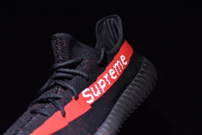 Yeezy Supreme Boost 350 V2 BLACK AND RED