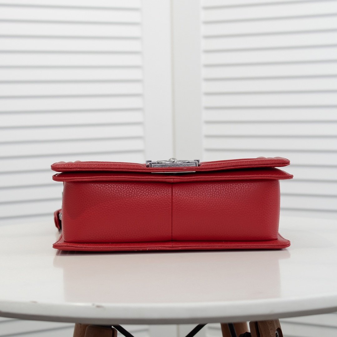 Chanel Leboy litchi or lychee pattern Shoulder Bag Handbag