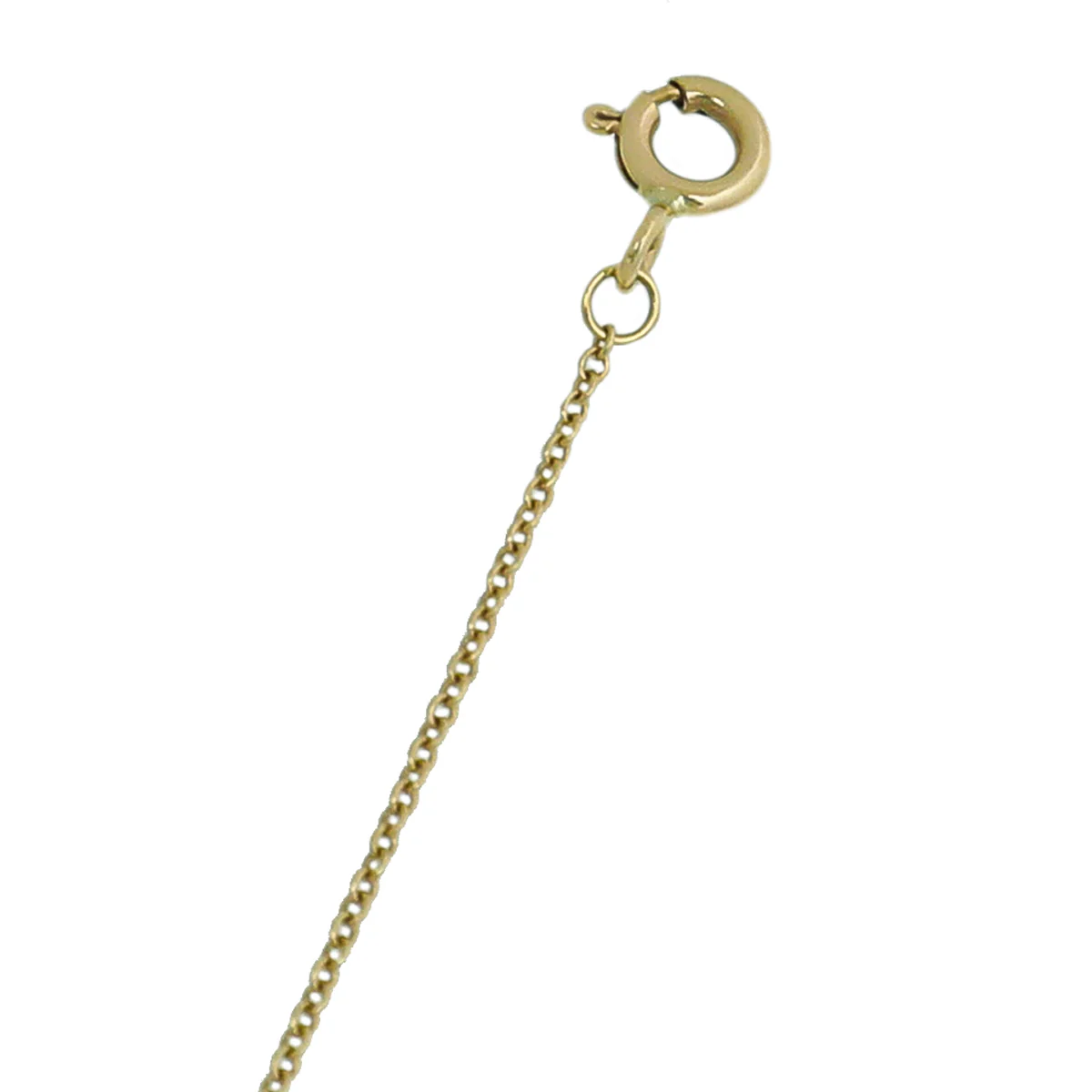 Tiffany & Co 18K Yellow Gold Heart Key Pendant Necklace