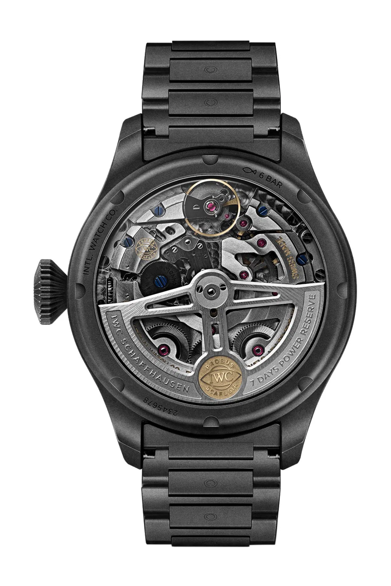 Schaffhausen big Pilots watch perpetual calendar top gun ceratanium iw503604