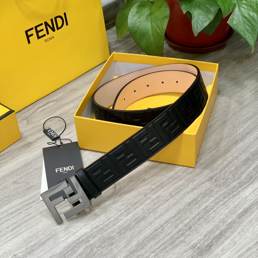 Fendi Leather Belts 1:1 Mirror Version