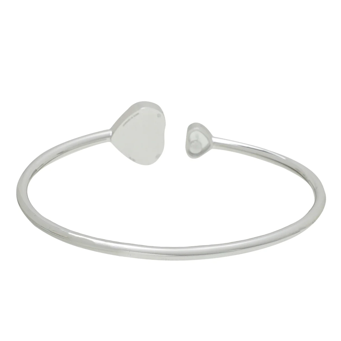 Chopard 18K White Gold Diamond Happy Heart Bracelet Small