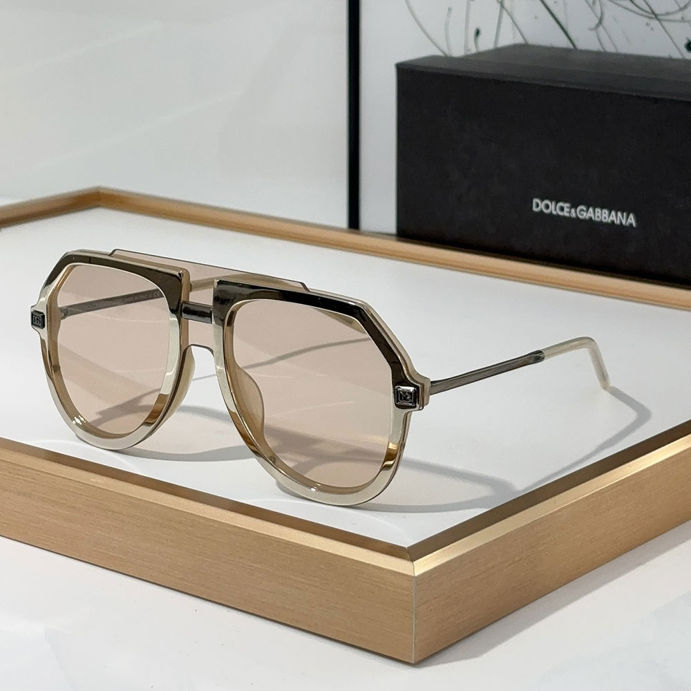 DOLCE & GABBAN DG Sheet Frame Slim Mirror Legs  Sunglasses Top quality （Replica）