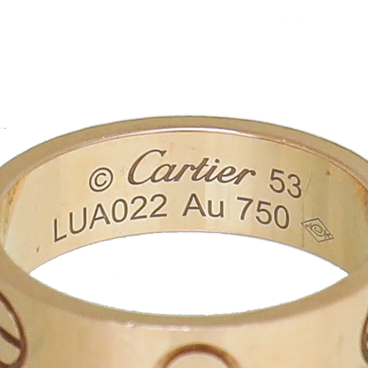 Cartier 18K Rose Gold Love Ring 53