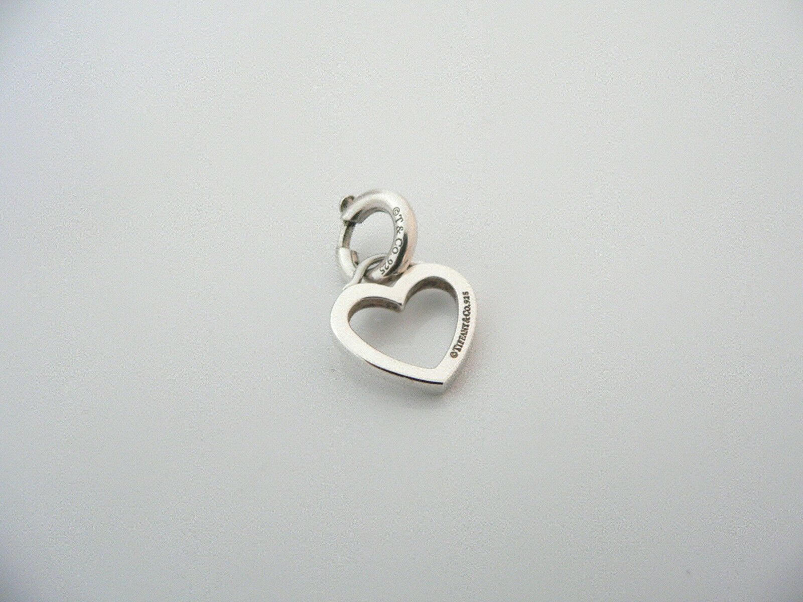 Tiffany & Co Silver Heart Love Circle Clasp 4 Necklace Bracelet Classic Gift