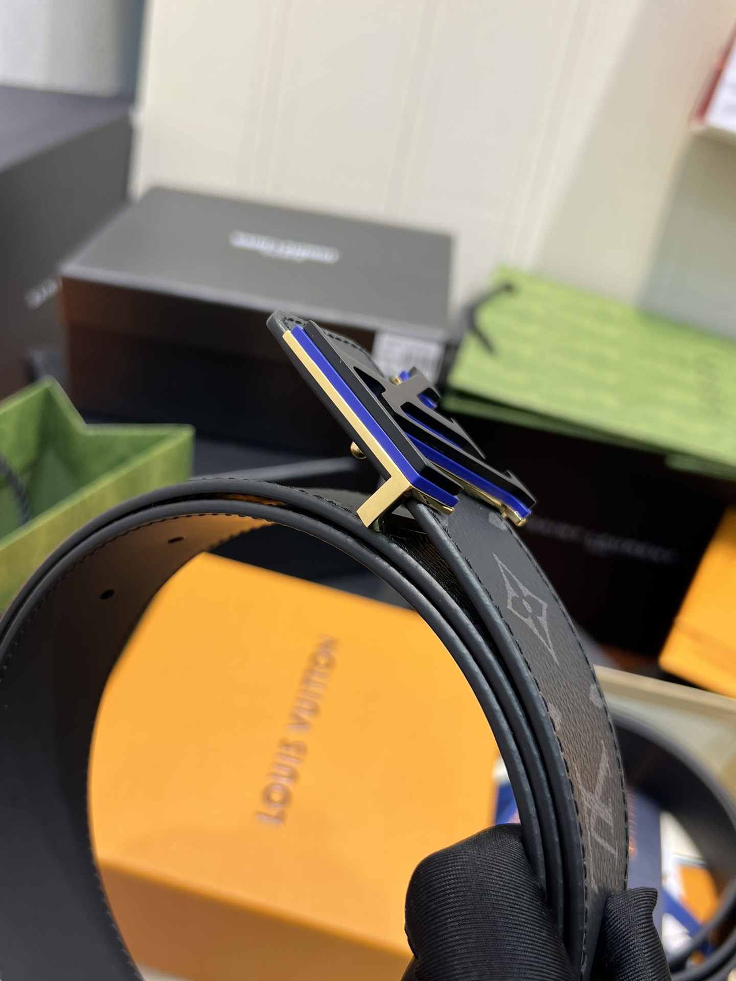 Louis Vuitton LV Leather Belts 1:1 Mirror Version