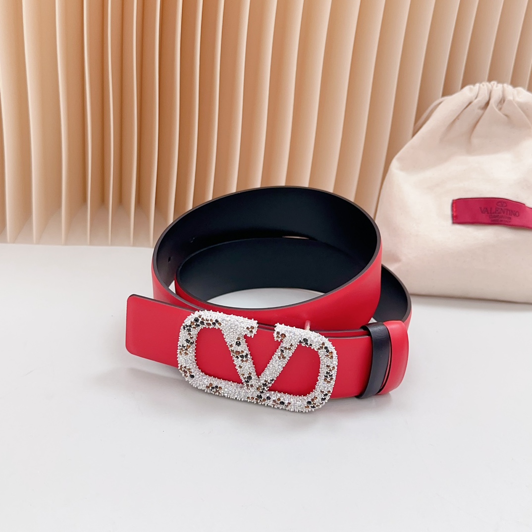 Valentino Leather Belts 1:1 Mirror Version