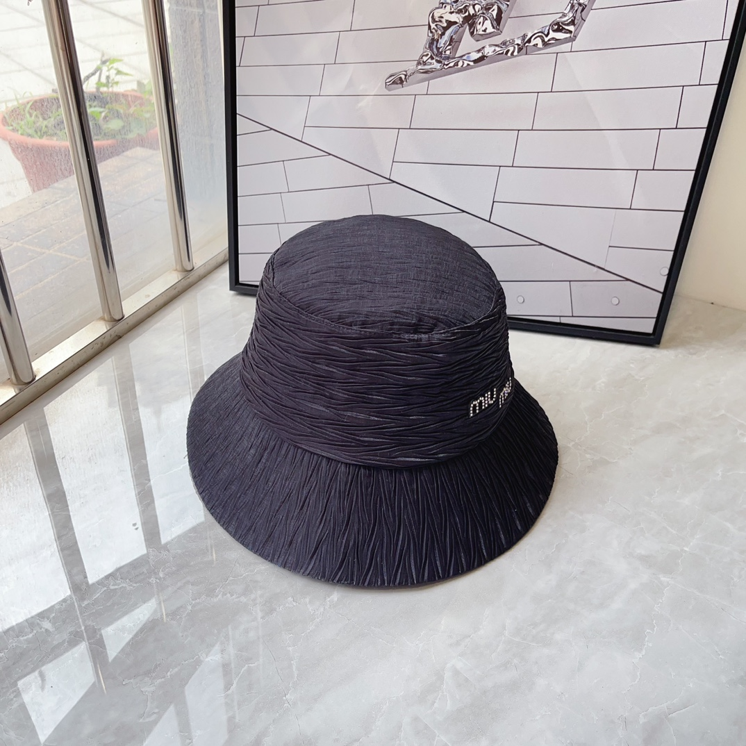 Miu Miu Textured Fisherman's Hat  Sunhat （Replica）
