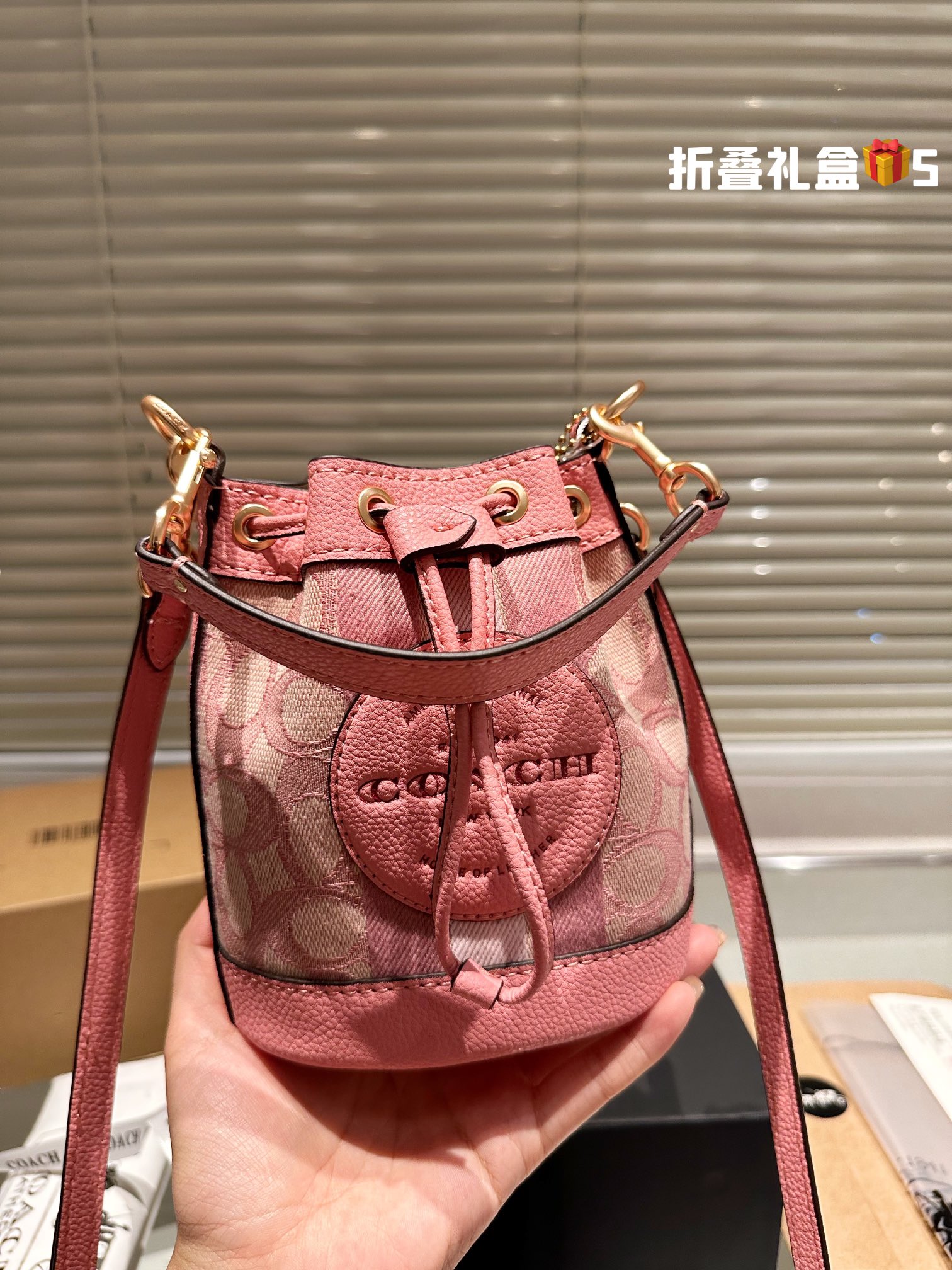 COACH DEMPSEY Bucket Bag 009 LLS561 18cm