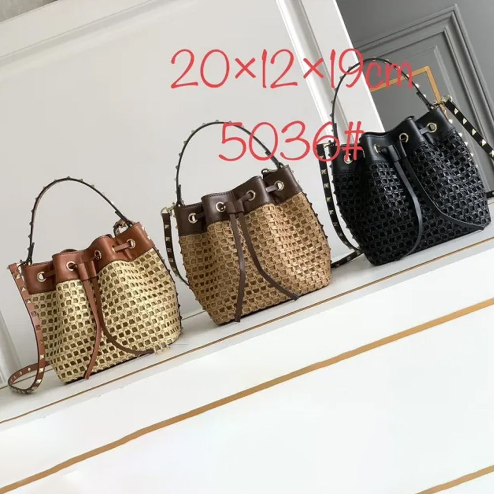 Valentino Rockstud Bucket Bag 5036 MTX071 20cm