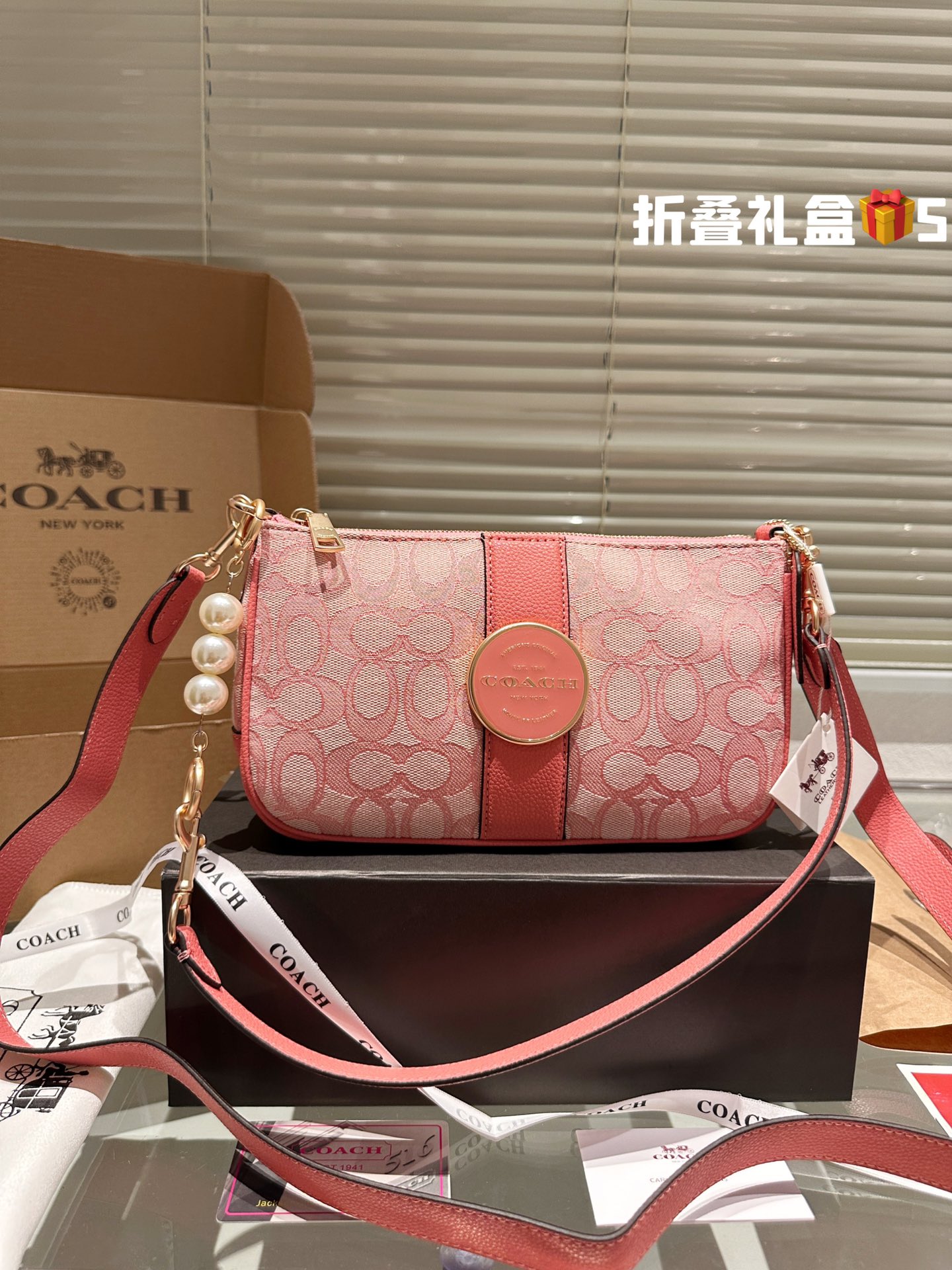 COACH LONNIEBAGUETTE Bag 029 LLS561 25cm