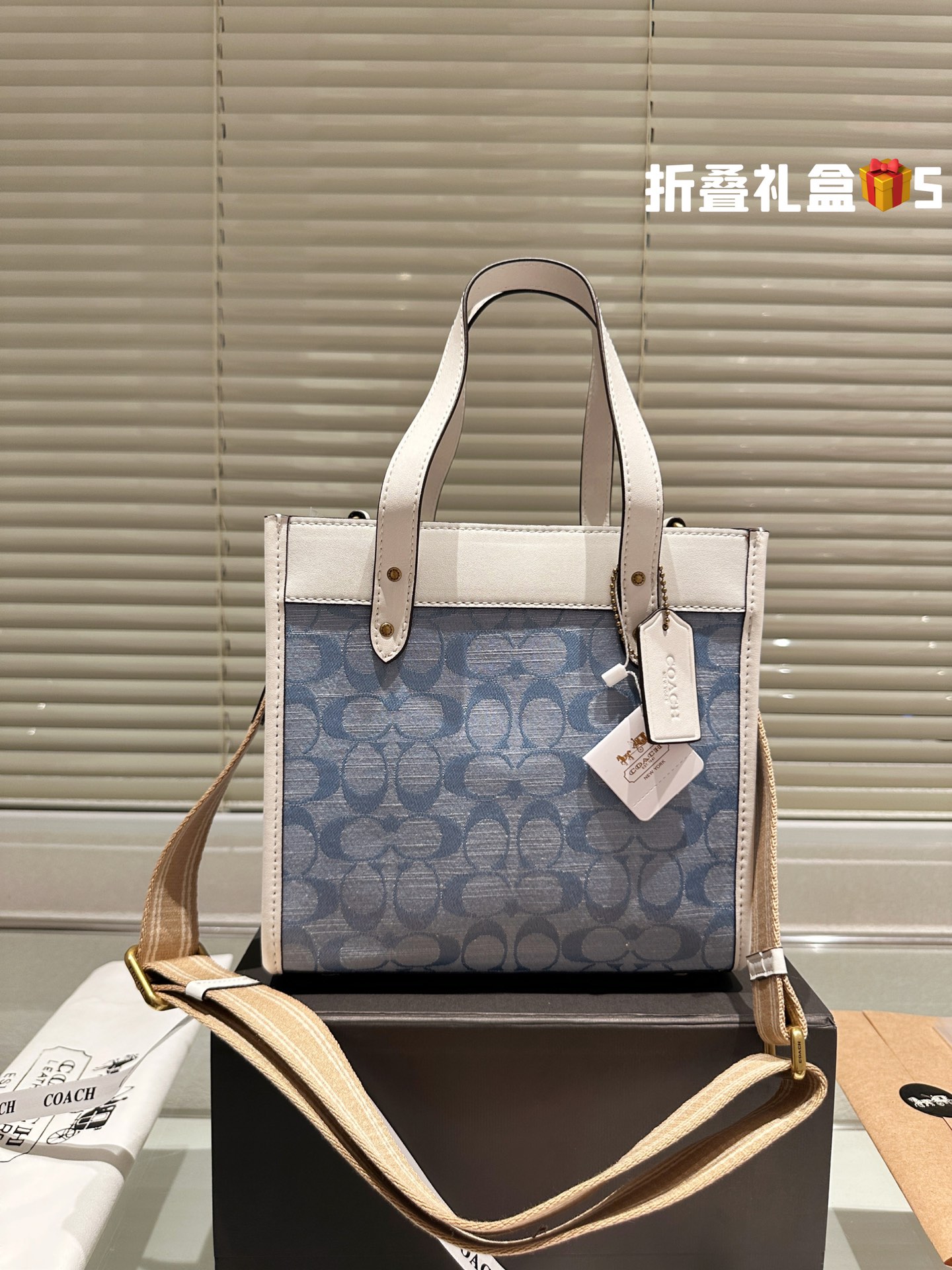 COACH FIELD Tote 011 LLS571 22cm