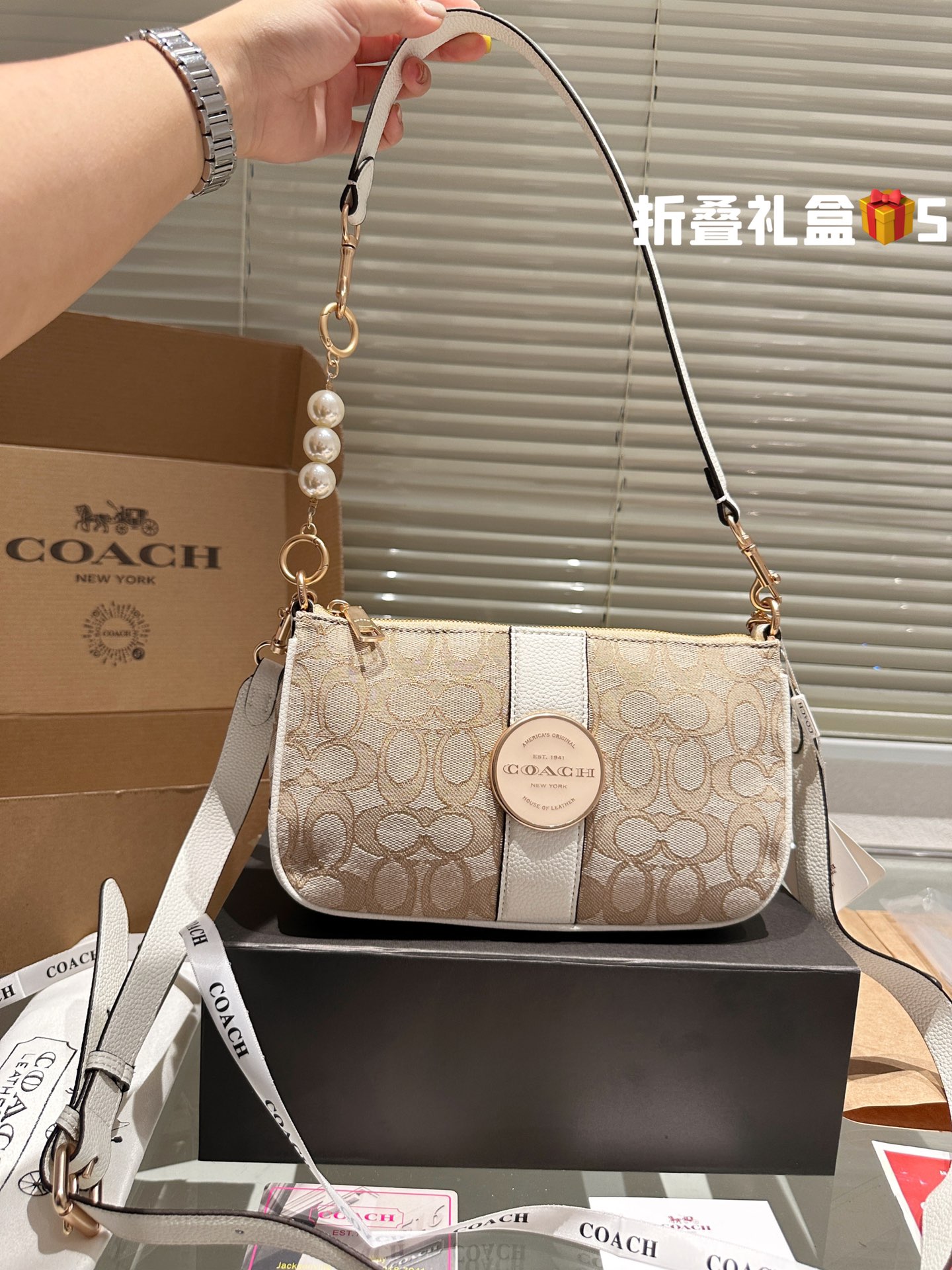 COACH LONNIEBAGUETTE Bag 029 LLS561 25cm