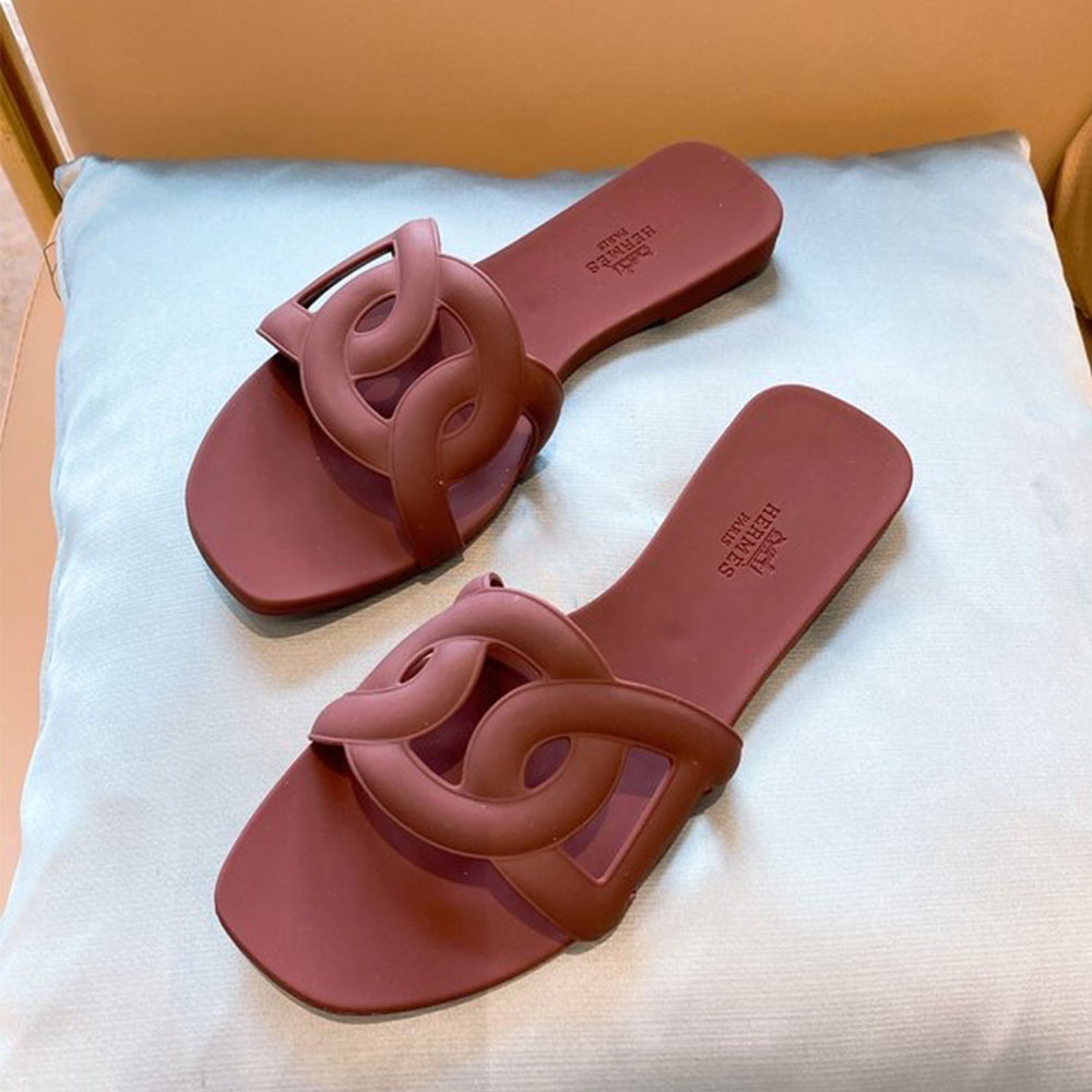 Hermes Shoes Aloha Flat Slippers Slide Sandal(Replica)