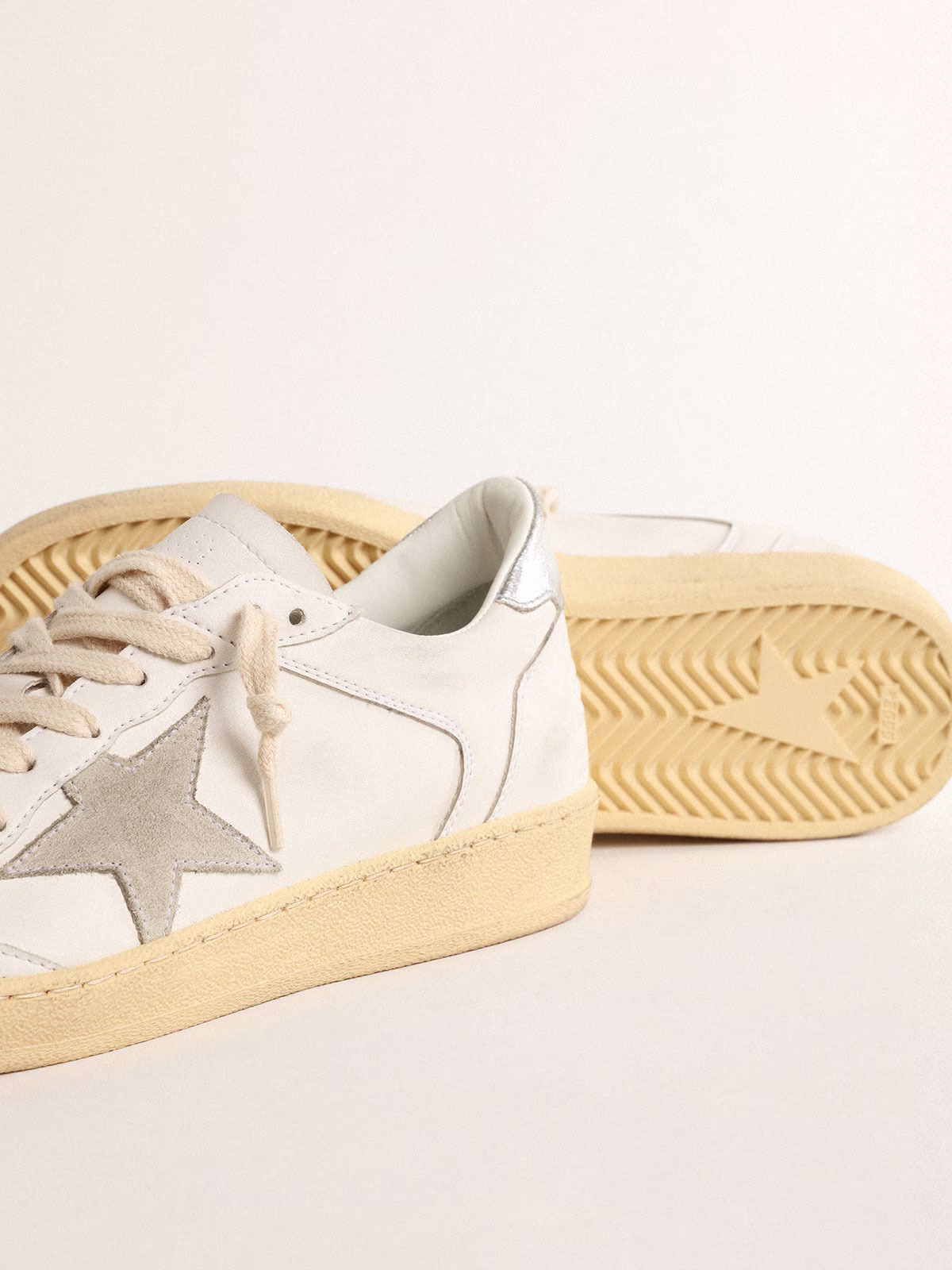 Golden Goose GGDB Ball Star with suede star and metallic leather heel tab