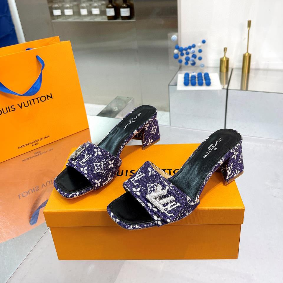 Louis Vuitton LV  Chunky Crew Style Flip-flops Slide Sandal (Replica)