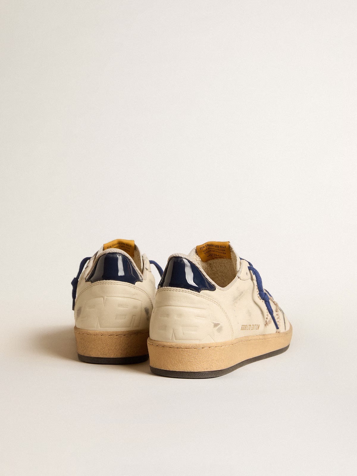 Golden Goose GGDB Ball Star LTD with embroidered star and blue patent leather heel tab