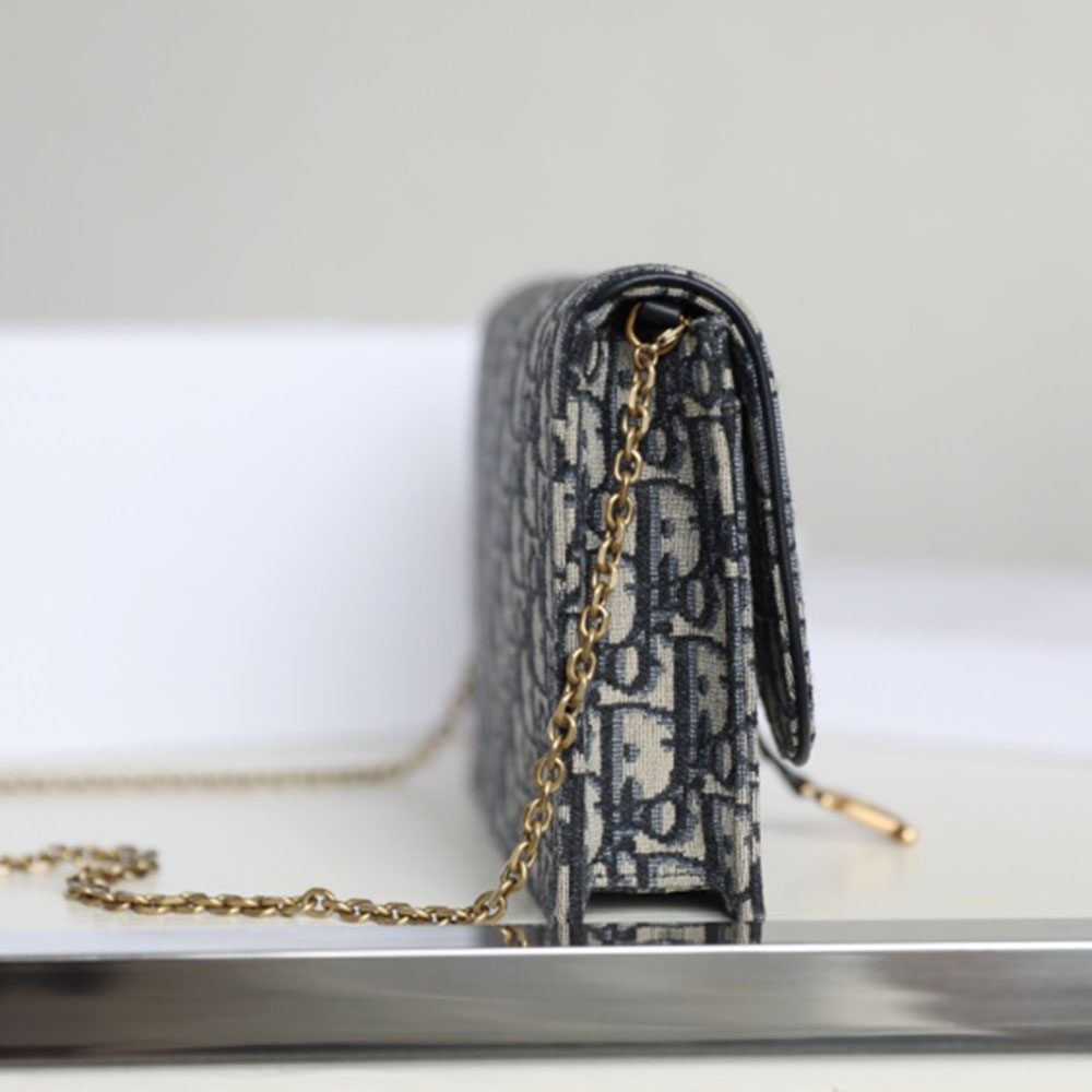Replica Dior Saddle Pouch Blue Dior Oblique Jacquard S5620CTZQ_M928