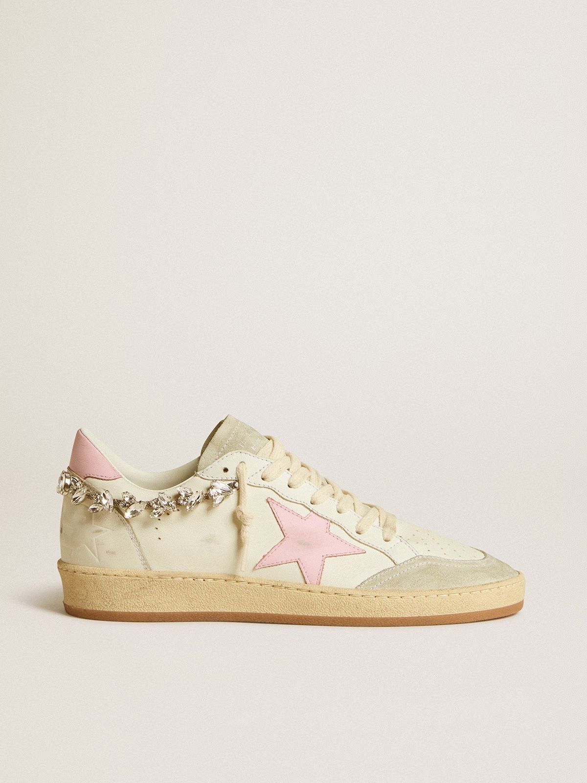 Golden Goose GGDB Ball Star Sabots in nappa with platinum star and shearling lining