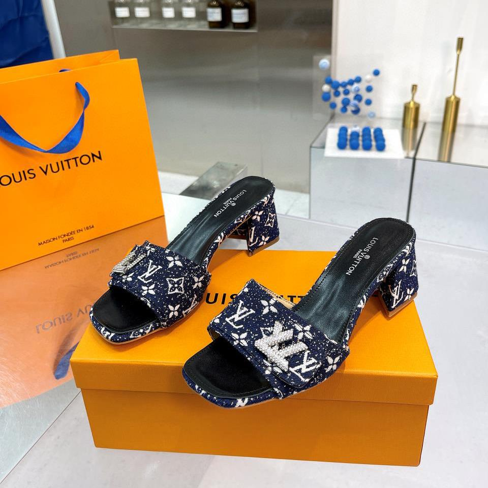 Louis Vuitton LV  Chunky Crew Style Flip-flops Slide Sandal (Replica)