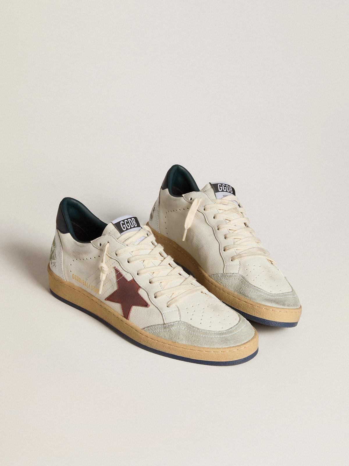 Golden Goose GGDB Ball Star in nappa with brown nubuck star and nappa heel tab