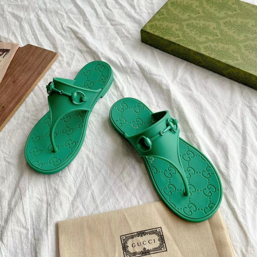Gucci Slide Sandals Slipper With Horsebit TPU Mirror Version