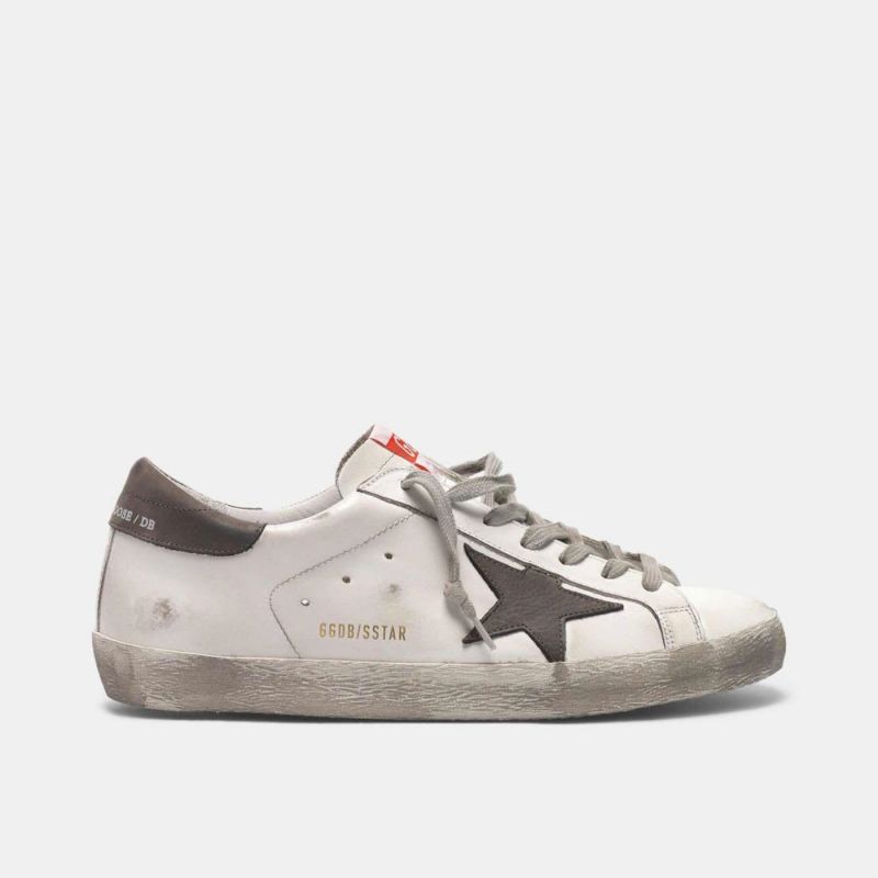 Golden Goose GGDB Super-Star sneakers in leather with star and heel tab in nubuck