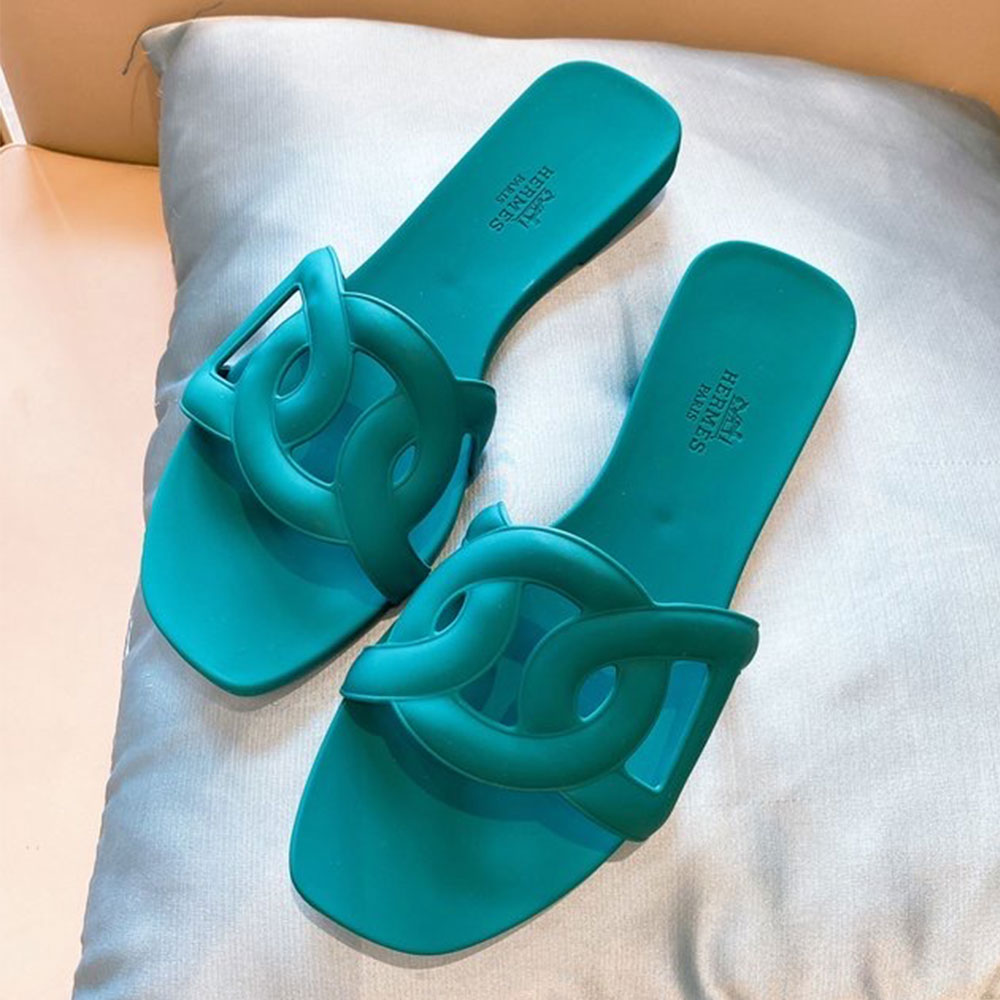 Hermes Shoes Aloha Flat Slippers Slide Sandal(Replica)