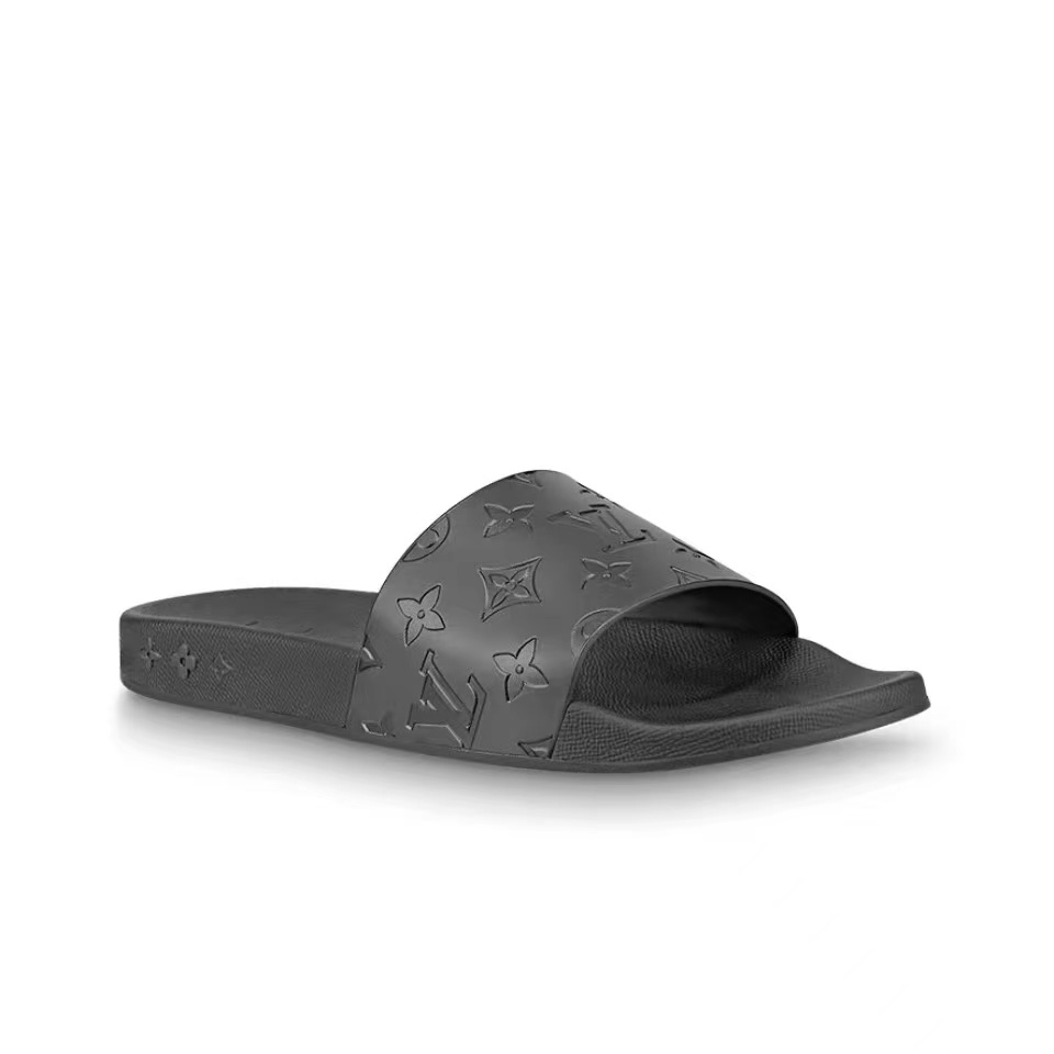 Louis Vuitton LV Rubber Fashion Plaid Flip-flops Slide Sandal (Replica)