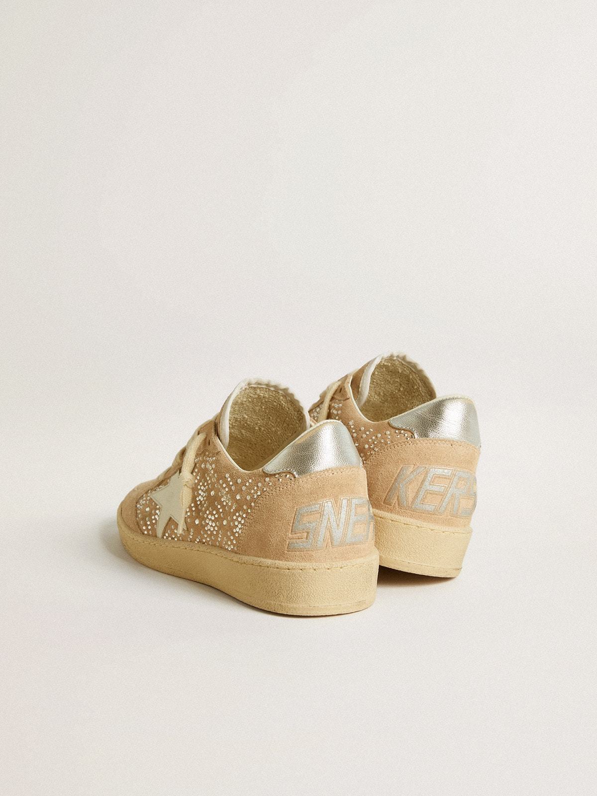 Golden Goose GGDB Ball Star in suede and Swarovski crystals with leather star and metallic heel tab