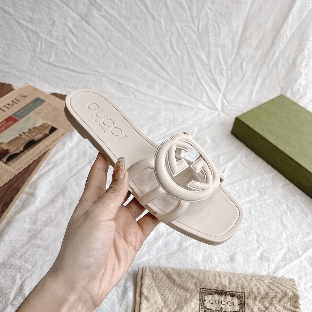 Gucci Slide Sandals Slipper TPU Mirror Version