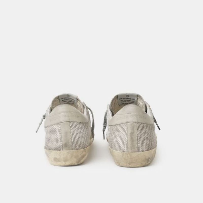 Golden Goose GGDB Super-Star sneakers in mesh with leopard-print star