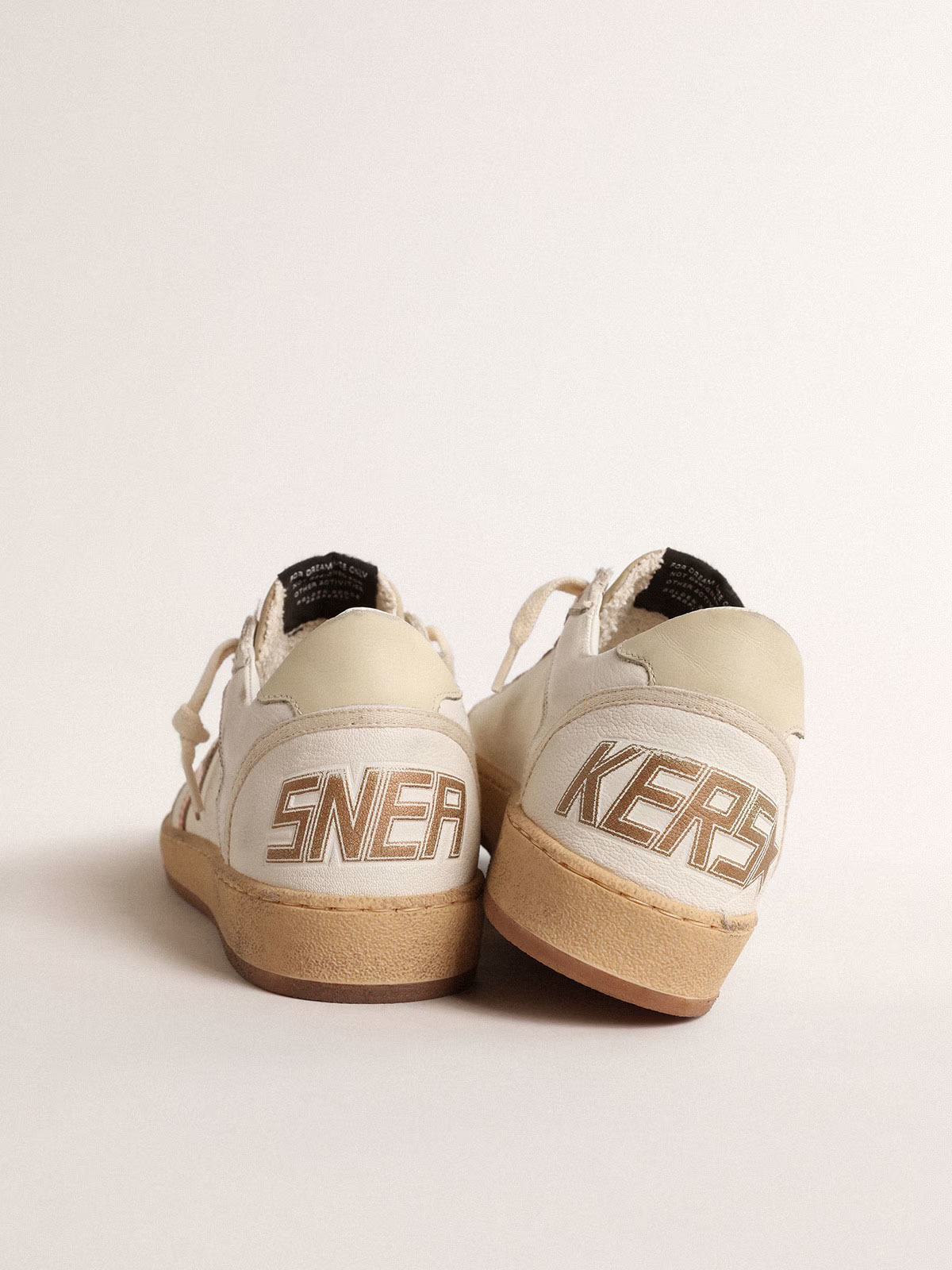 Golden Goose GGDB Ball Star LTD in canvas and nappa with bronze metallic leather star