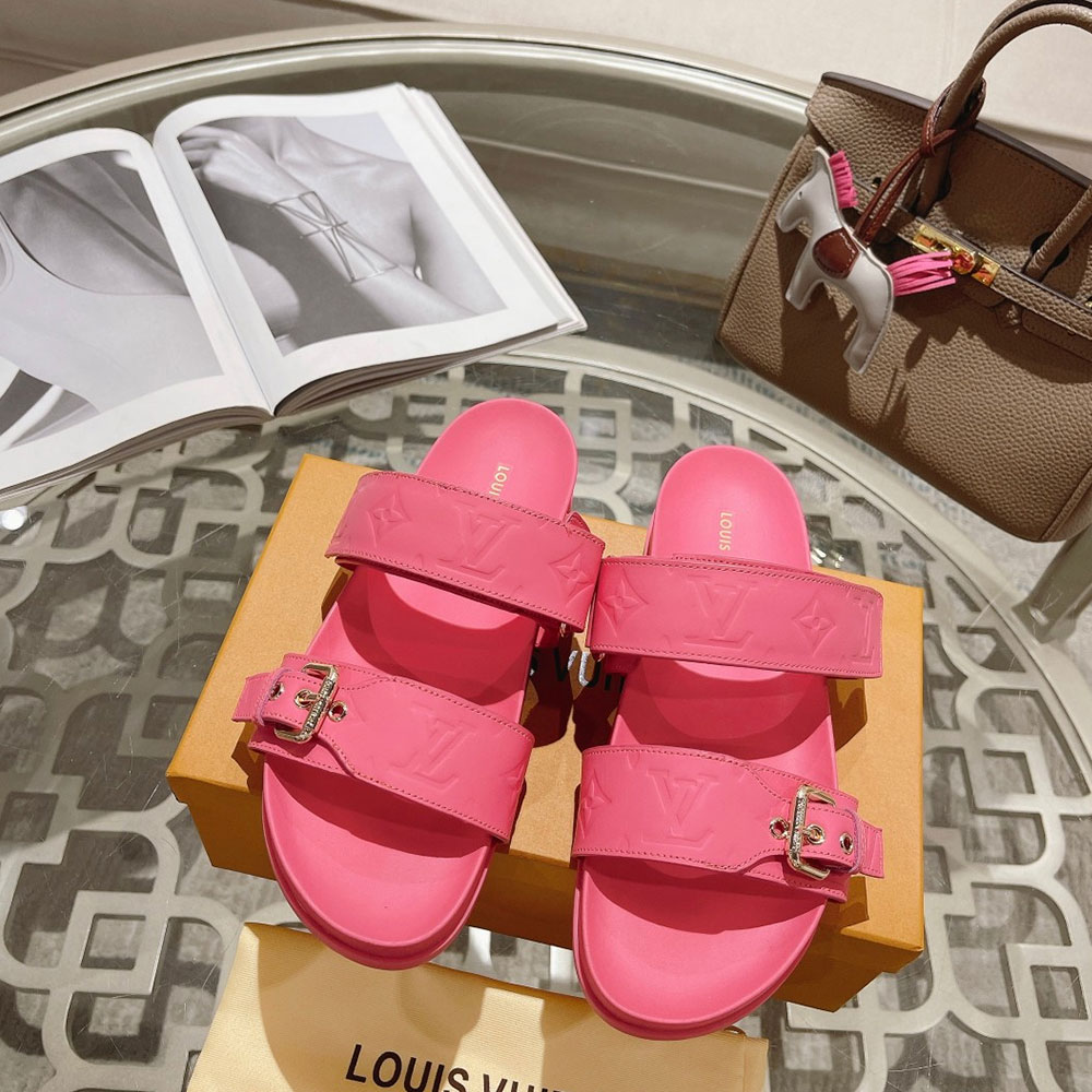 Louis Vuitton LV Bom Dia Fashion Flat Flip-flops Slide Sandal (Replica)
