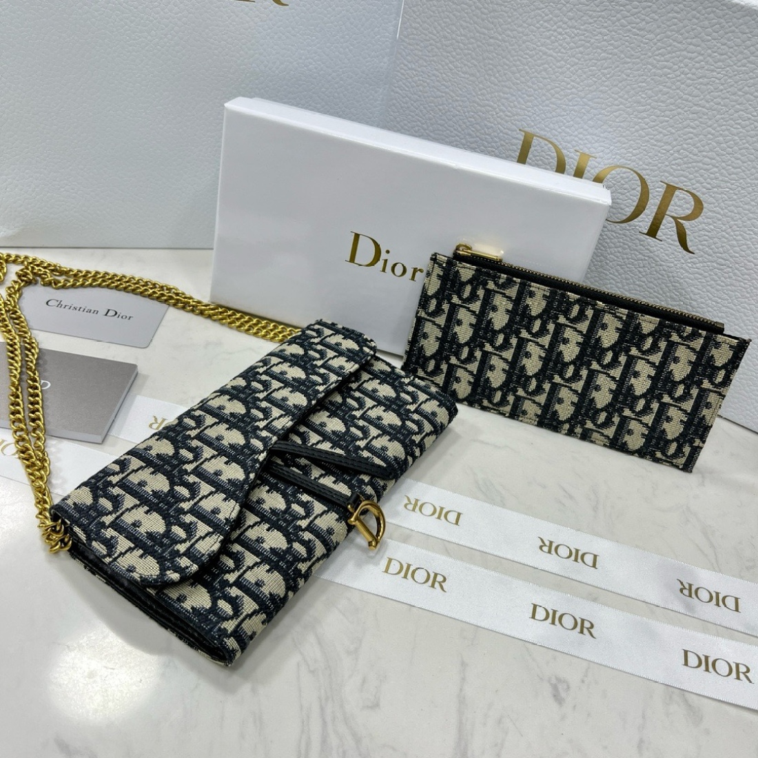 Dior Saddle Chain Wallet(Replica)