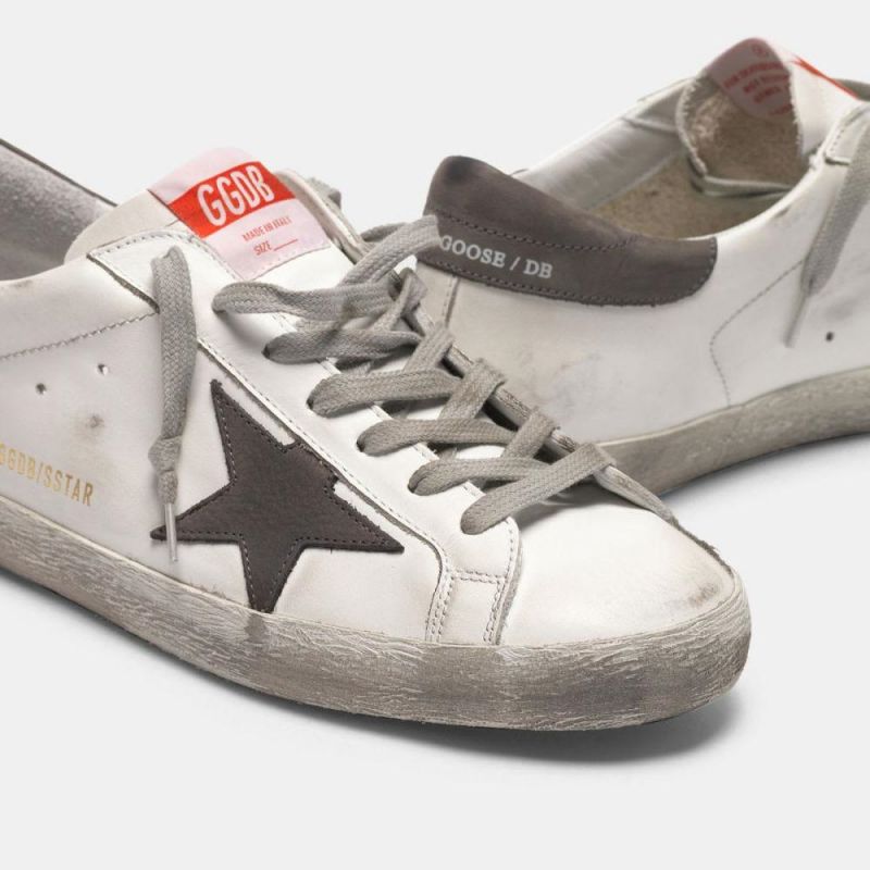 Golden Goose GGDB Super-Star sneakers in leather with star and heel tab in nubuck