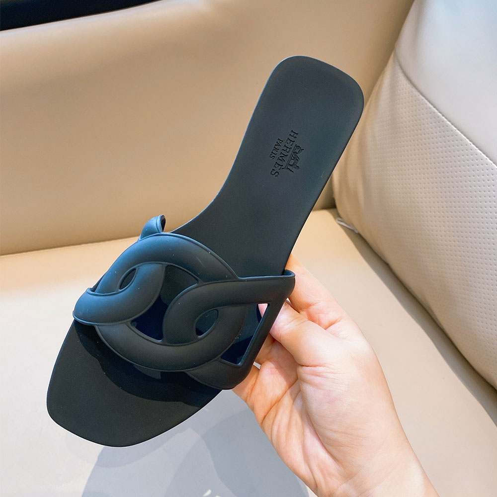 Hermes Shoes Aloha Flat Slippers Slide Sandal(Replica)