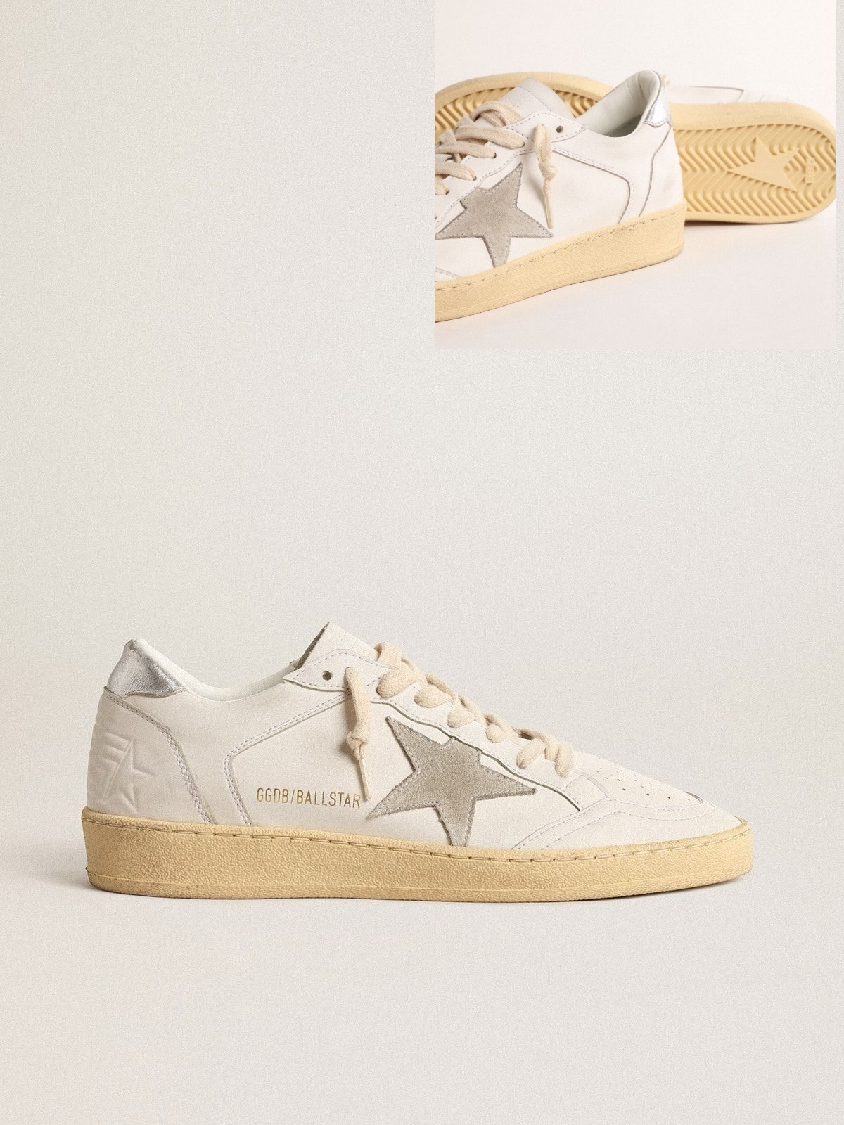 Golden Goose GGDB Ball Star with suede star and metallic leather heel tab