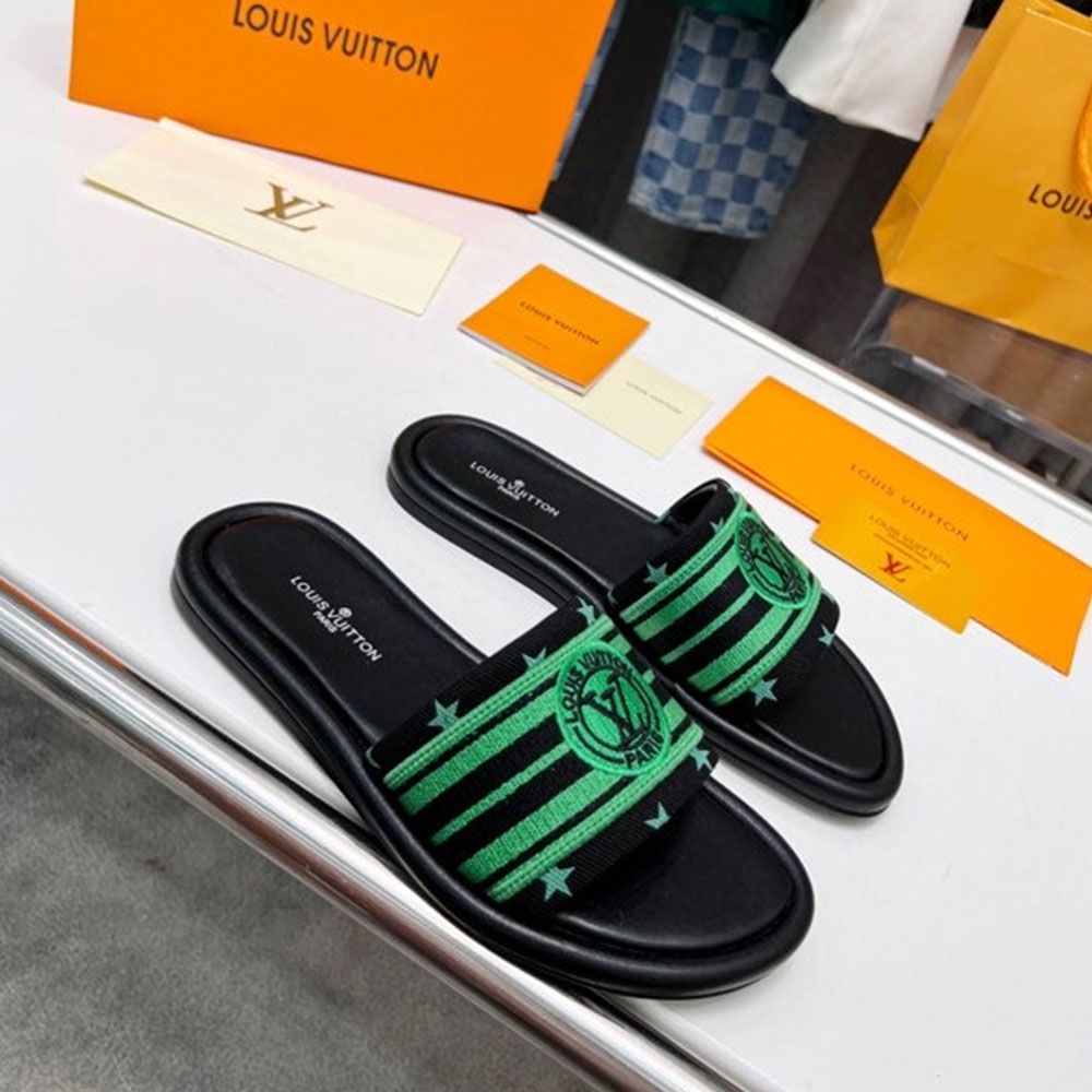 Louis Vuitton LV Magnetic Canvas Dashion Flip-flops Slide Sandal (Replica)