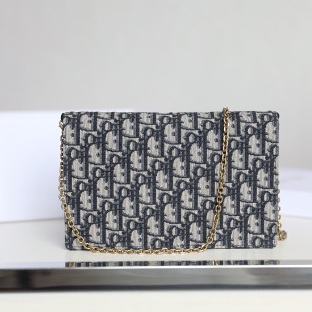 Replica Dior Saddle Pouch Blue Dior Oblique Jacquard S5620CTZQ_M928