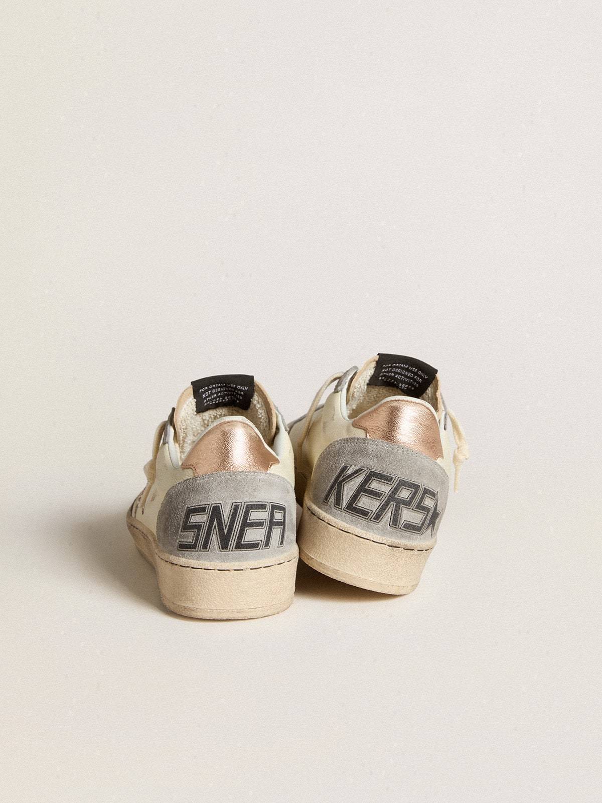 Golden Goose GGDB Ball Star in nappa with glitter star and metallic heel tab