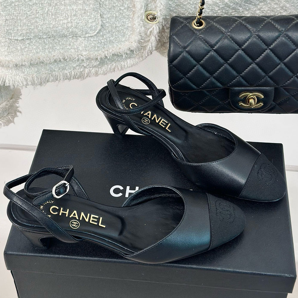Chanel   Lace-up heels  Sandals Slide（Replica）